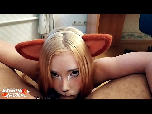 ❤️ Kitsune yutmoq Dik va uning og'ziga cum ❤️ Anal pornoda bizda ﹏